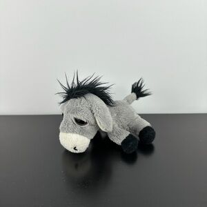 Russ Berrie Rare Lil Peepers Gray Blossom Donkey 5” Big Brown Eyes Plush Peeper